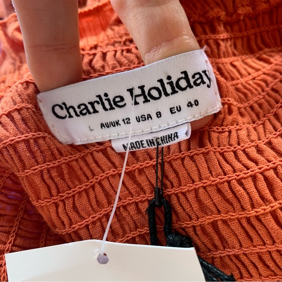 Charlie Holiday Cha Cha Dress In Rust - Picture 12 of 12